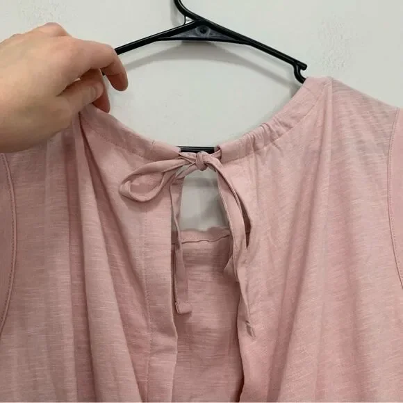 Banana Republic Pink Open Back Malibu Tee Size Small - Picture 6 of 7